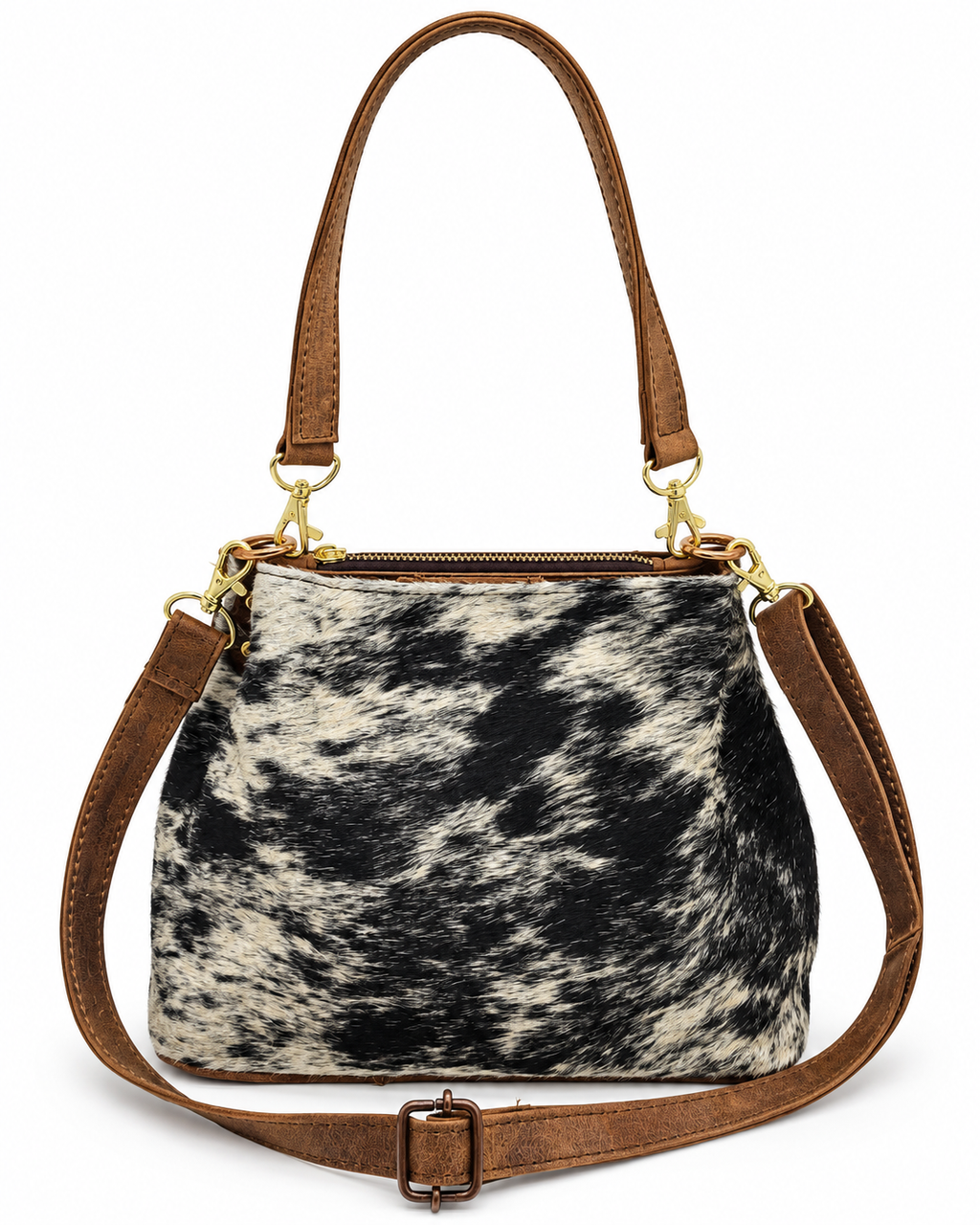 Sierra Hair-On Hide Leather Shoulder & Crossbody Bag